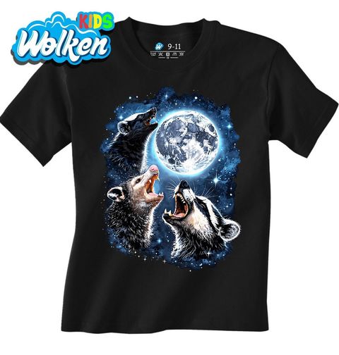 Obrázek produktu Dětské tričko Mýval, Vačice a Jezevec vyjící na Měsíc