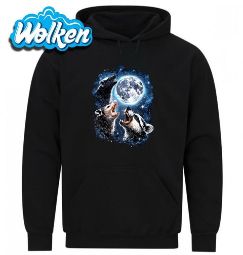 Obrázek produktu Pánská mikina Mýval, Vačice a Jezevec vyjící na Měsíc