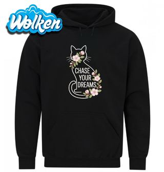 Mikina Kočka a Květy Sakury Chase Your Dreams.jpg