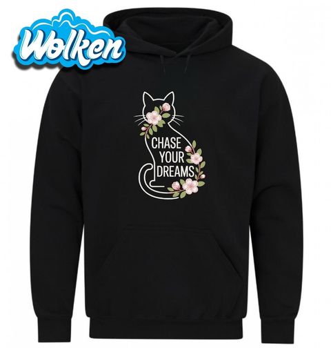 Obrázek produktu Pánská mikina Kočka a Květy Sakury Chase Your Dreams