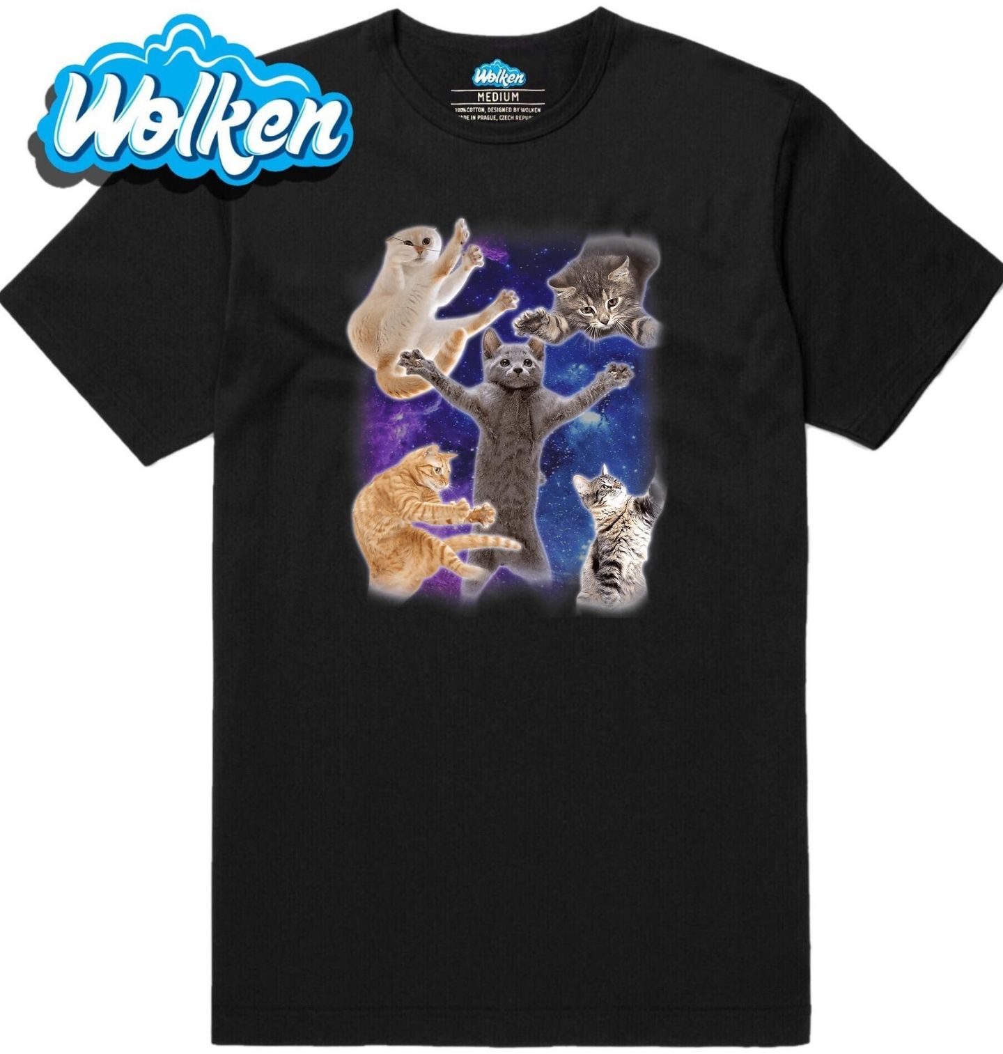 Pánské tričko Vesmírné Kočky Space Cats Meme.jpg