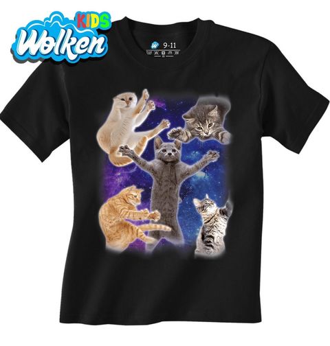 Obrázek produktu Dětské tričko Vesmírné Kočky Space Cats Meme