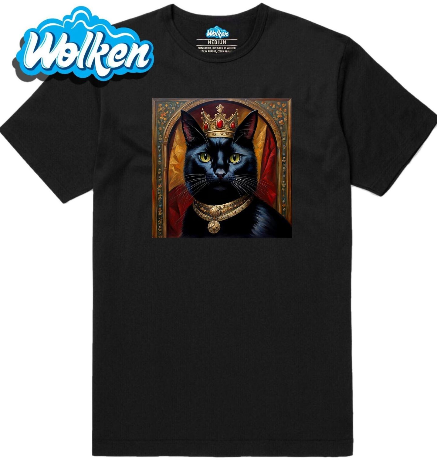 Pánské tričko Šlechtická Kočka na Trůnu.jpg
