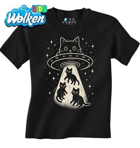 Obrázek produktu Dětské tričko Záhadné Kočičí UFO