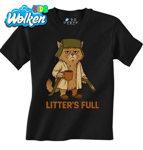 Obrázek produktu Dětské tričko Kočičí záchod je plný LITTER’S FULL