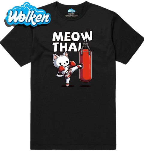 Obrázek produktu Pánské tričko Boxující Kočka Meow Thai