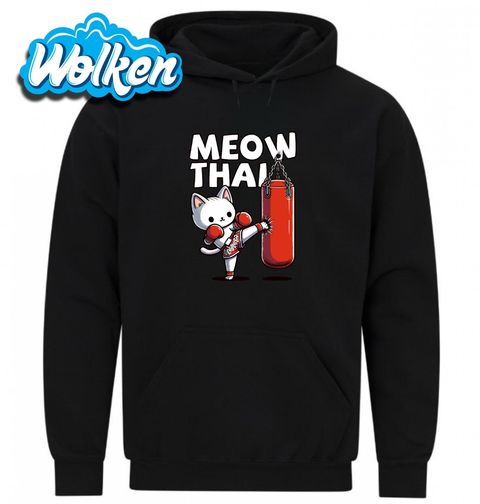 Obrázek produktu Pánská mikina Boxující Kočka Meow Thai