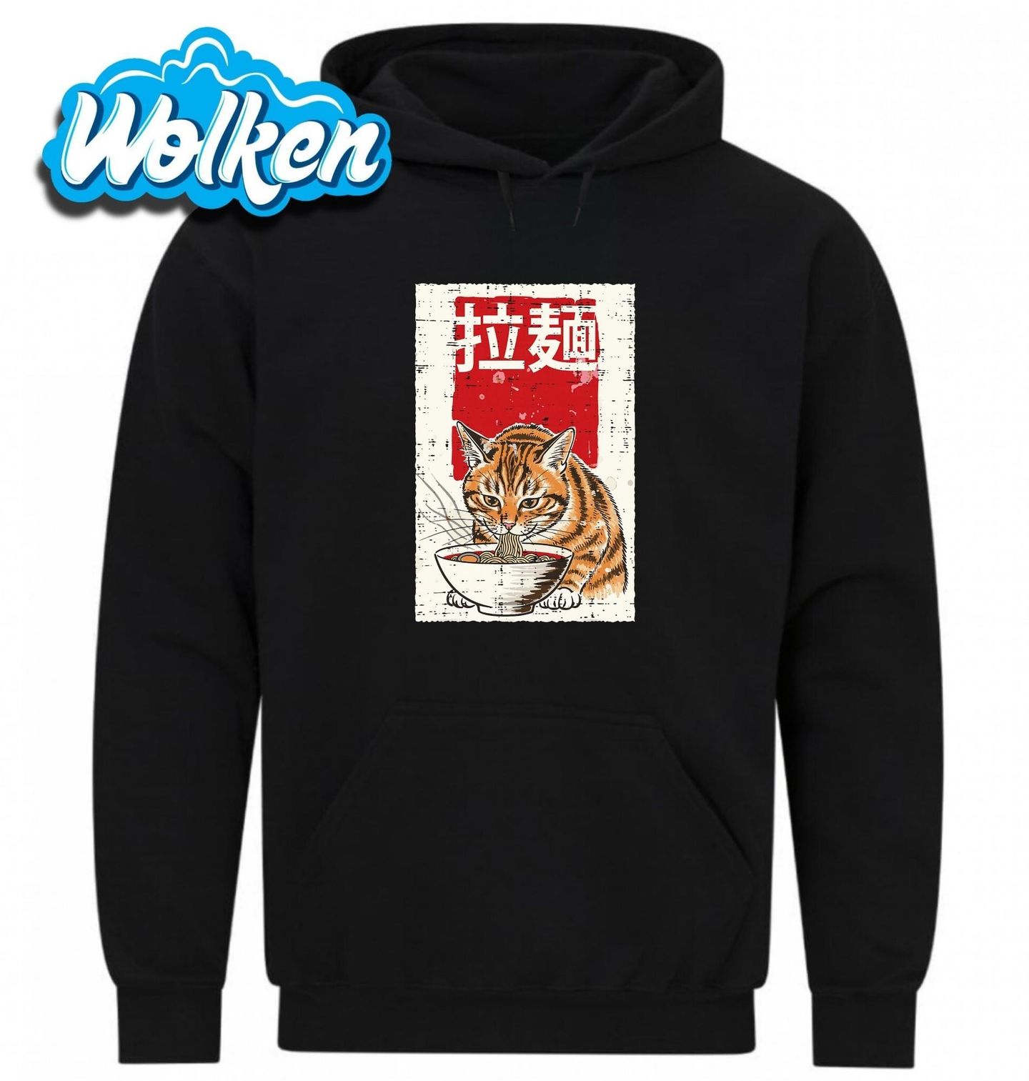 Mikina Oranžová Kočka a Miska Ramen Nudlí.jpg