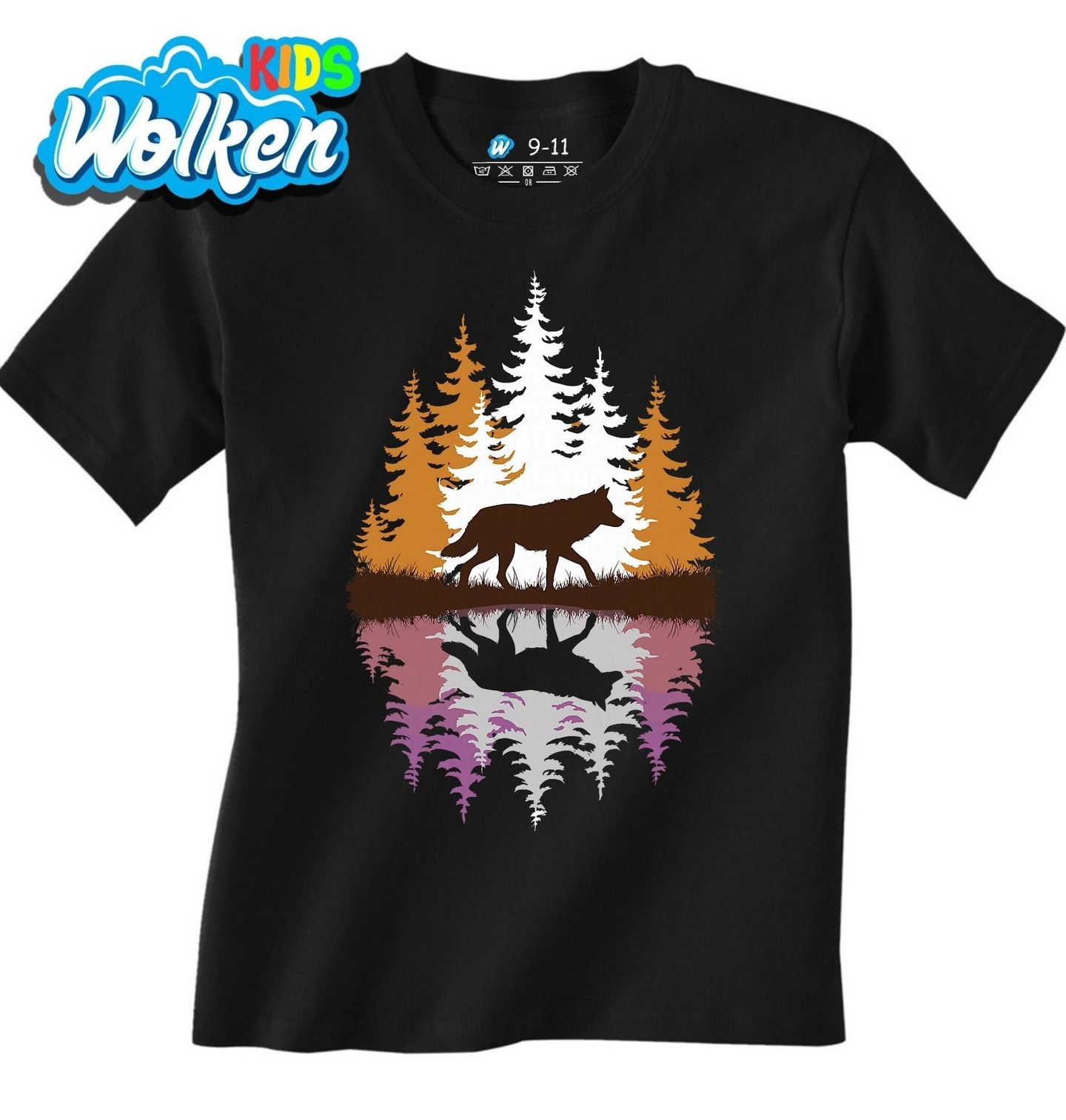 Dětské tričko Vlčí Zrcadlení na Hladině.jpg