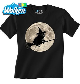 Dětské tričko Čaroděj Mops na Létajícím Koštěti.jpg