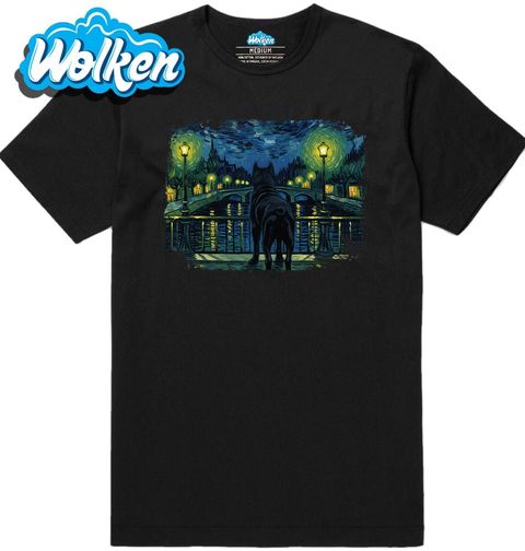 Obrázek produktu Pánské tričko Cane Corso na Mostě ve Hvězdné Noci