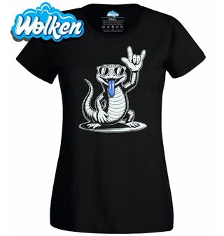 Dámské tričko Rocková Tilikva australská Blue-tongued skink.jpg