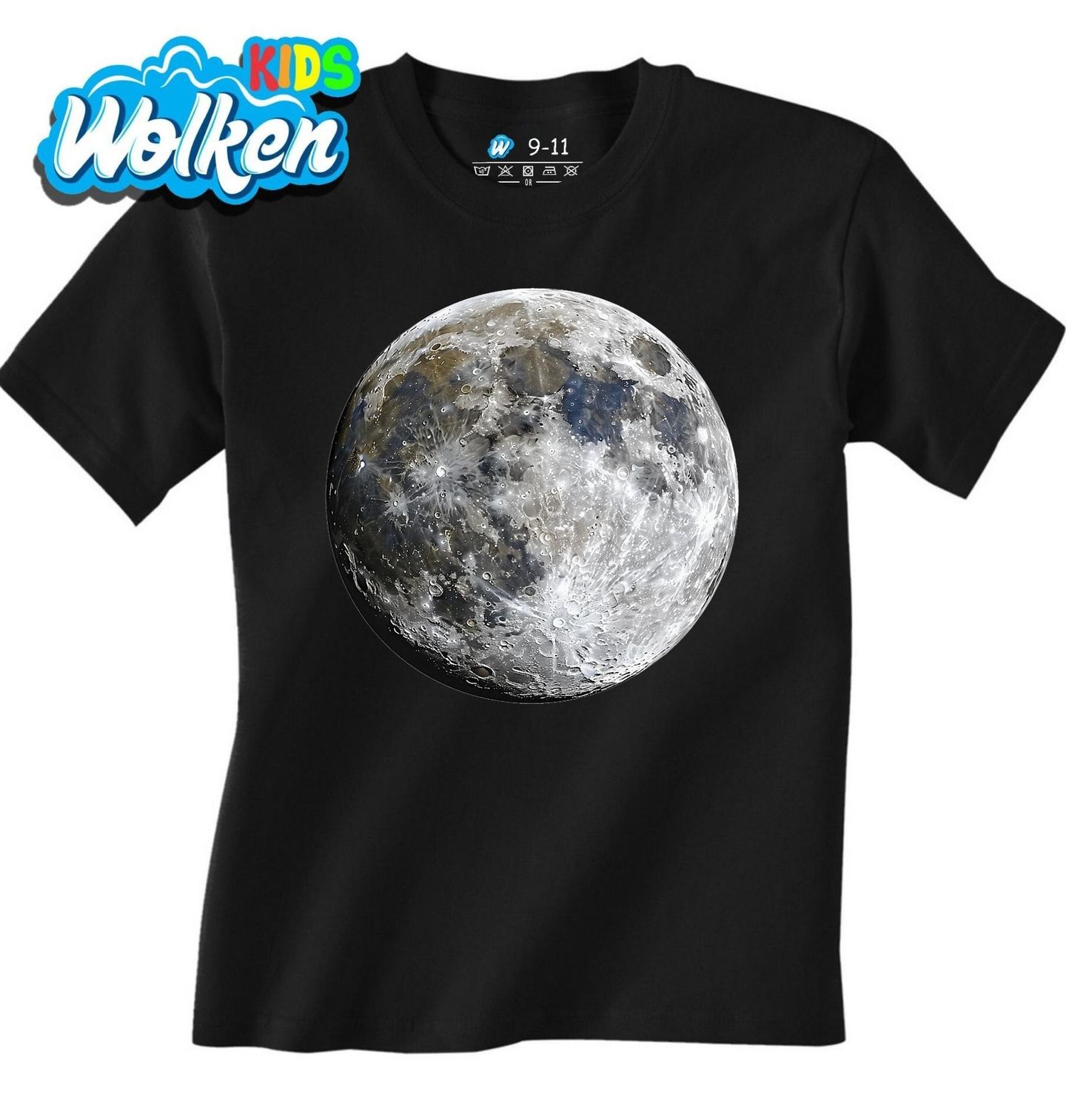 Dětské tričko Detailní Měsíc s Krátery.jpg