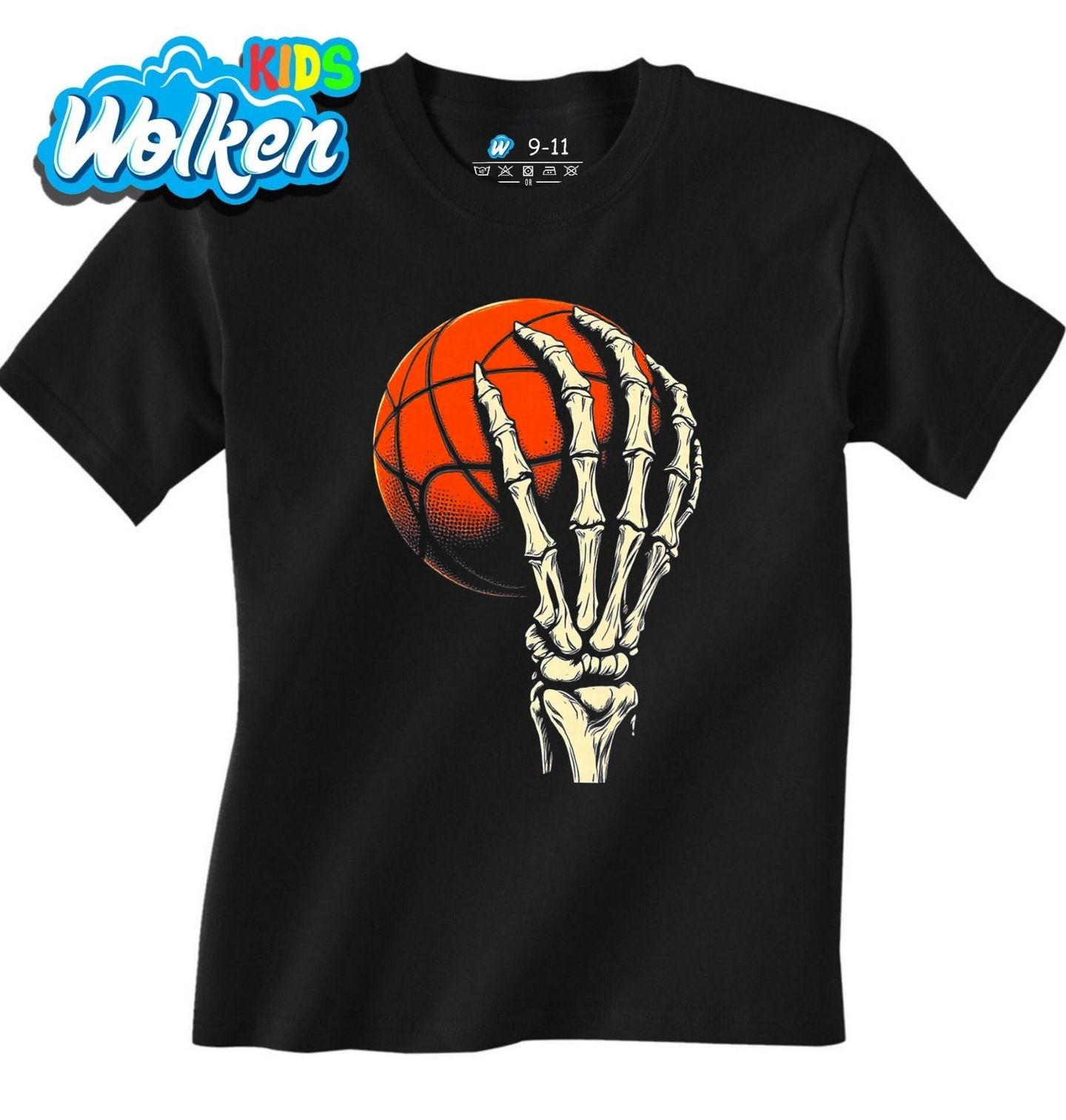 Dětské tričko Basketbalový Míč v Rukou Kostlivce.jpg