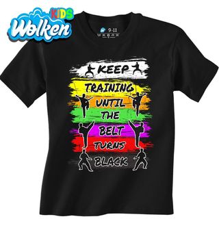 Dětské tričko Karate – Trénuj, dokud pásek nezčerná.jpg