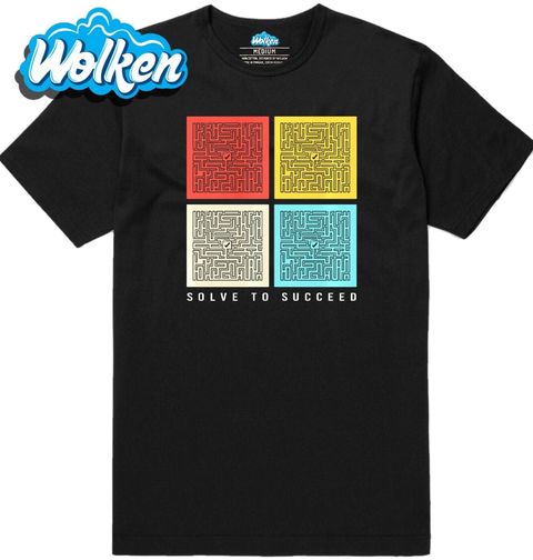 Obrázek produktu Pánské tričko Barevné Bludiště Solve to Succeed