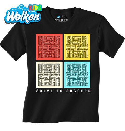 Obrázek produktu Dětské tričko Barevné Bludiště Solve to Succeed