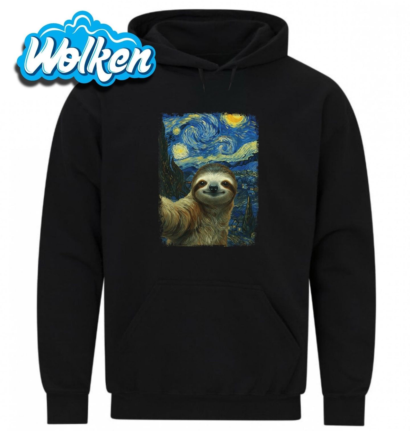 Mikina Lenochod ve Hvězdné noci.jpg