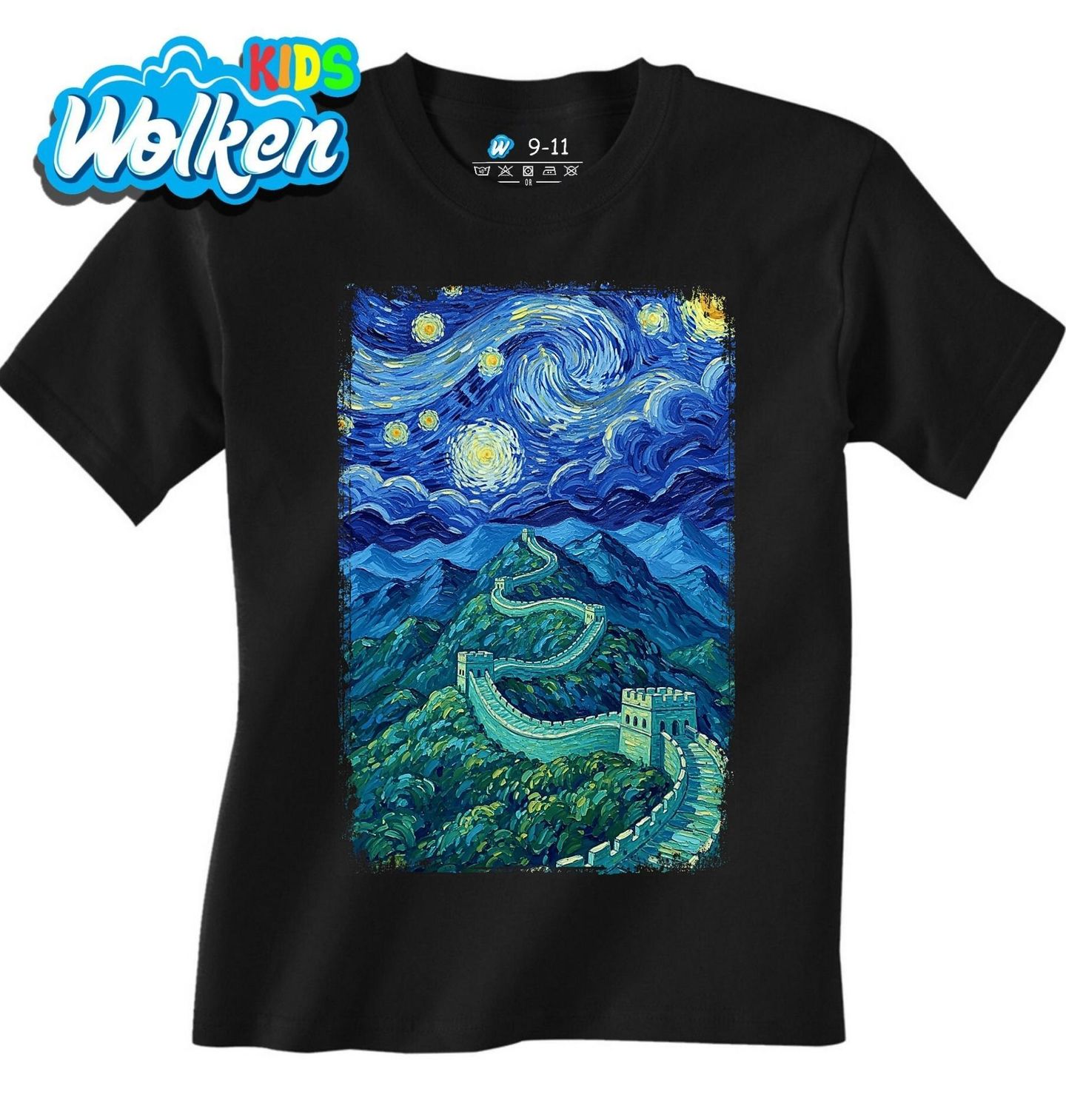 Dětské tričko Velká čínská zeď ve Hvězdné noci.jpg