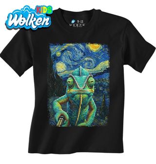 Dětské tričko Selfie Chameleona ve Hvězdné noci.jpg