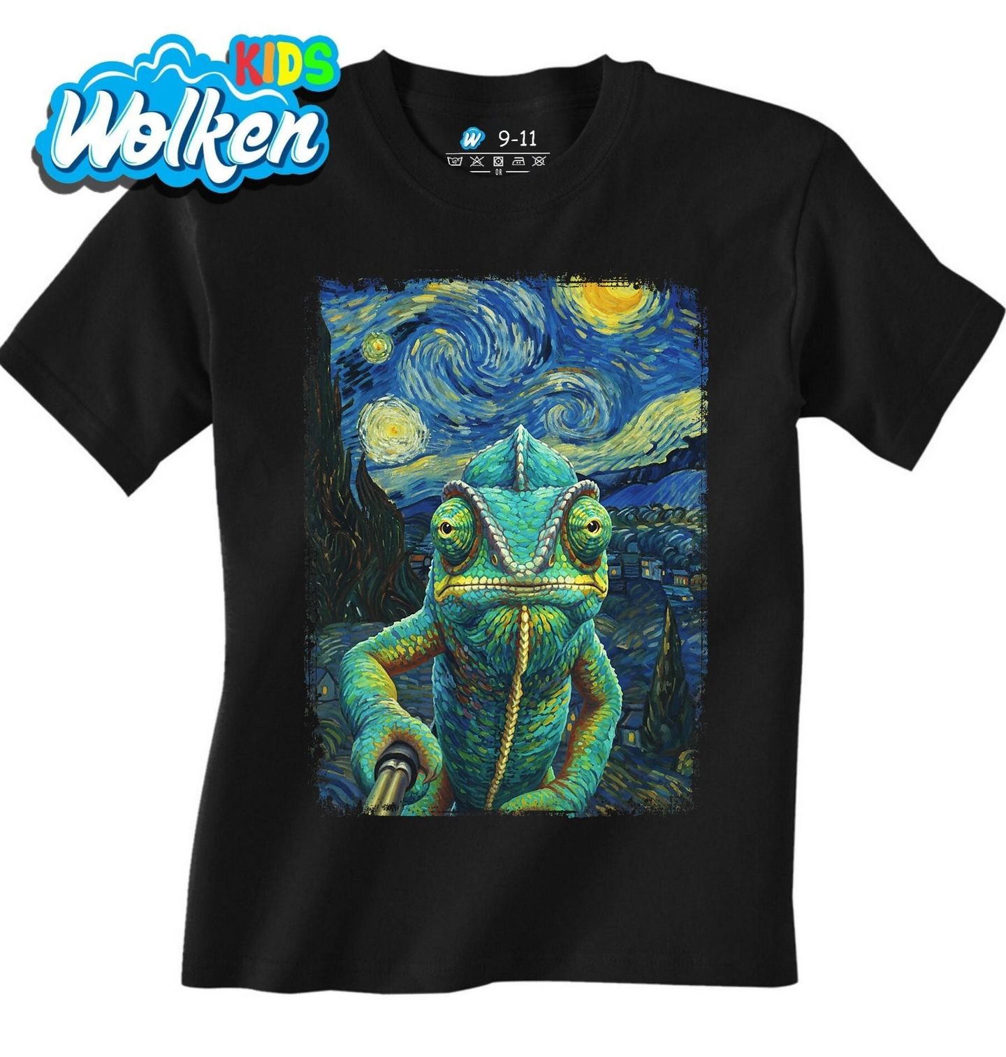 Dětské tričko Selfie Chameleona ve Hvězdné noci.jpg