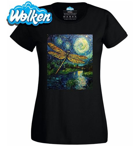 Obrázek produktu Dámské tričko Vážka ve Hvězdné noci