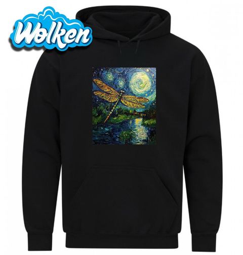 Obrázek produktu Pánská mikina Vážka ve Hvězdné noci