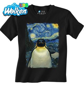 Dětské tričko Selfie Tučňáka pod Hvězdnou nocí.jpg