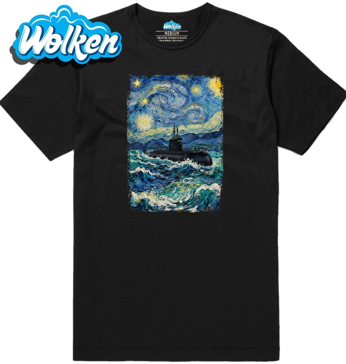 Pánské tričko Ponorka ve Hvězdné noci.jpg