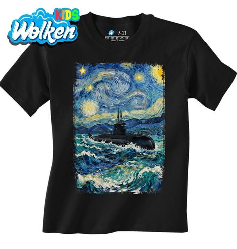 Obrázek produktu Dětské tričko Ponorka ve Hvězdné noci