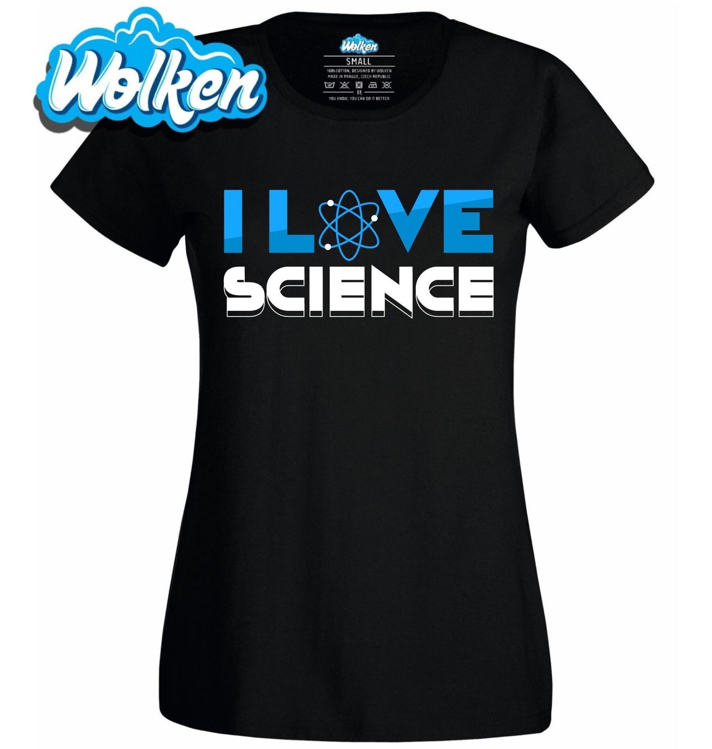 Dámské tričko Miluji vědu I Love Science.jpg