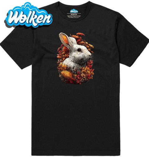 Obrázek produktu Pánské tričko Bílý Králík v Listí