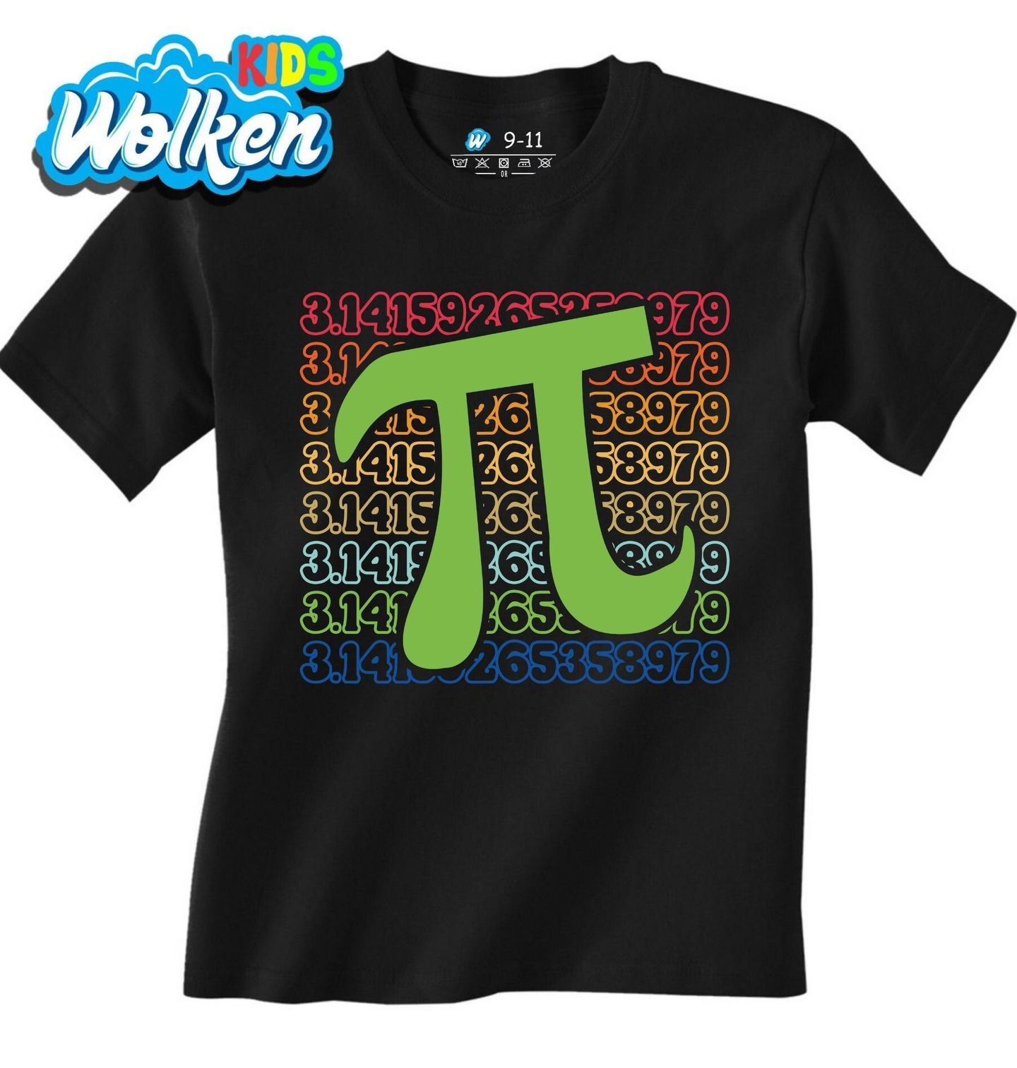 Dětské tričko Retro Pí (π) 3,14159.jpg