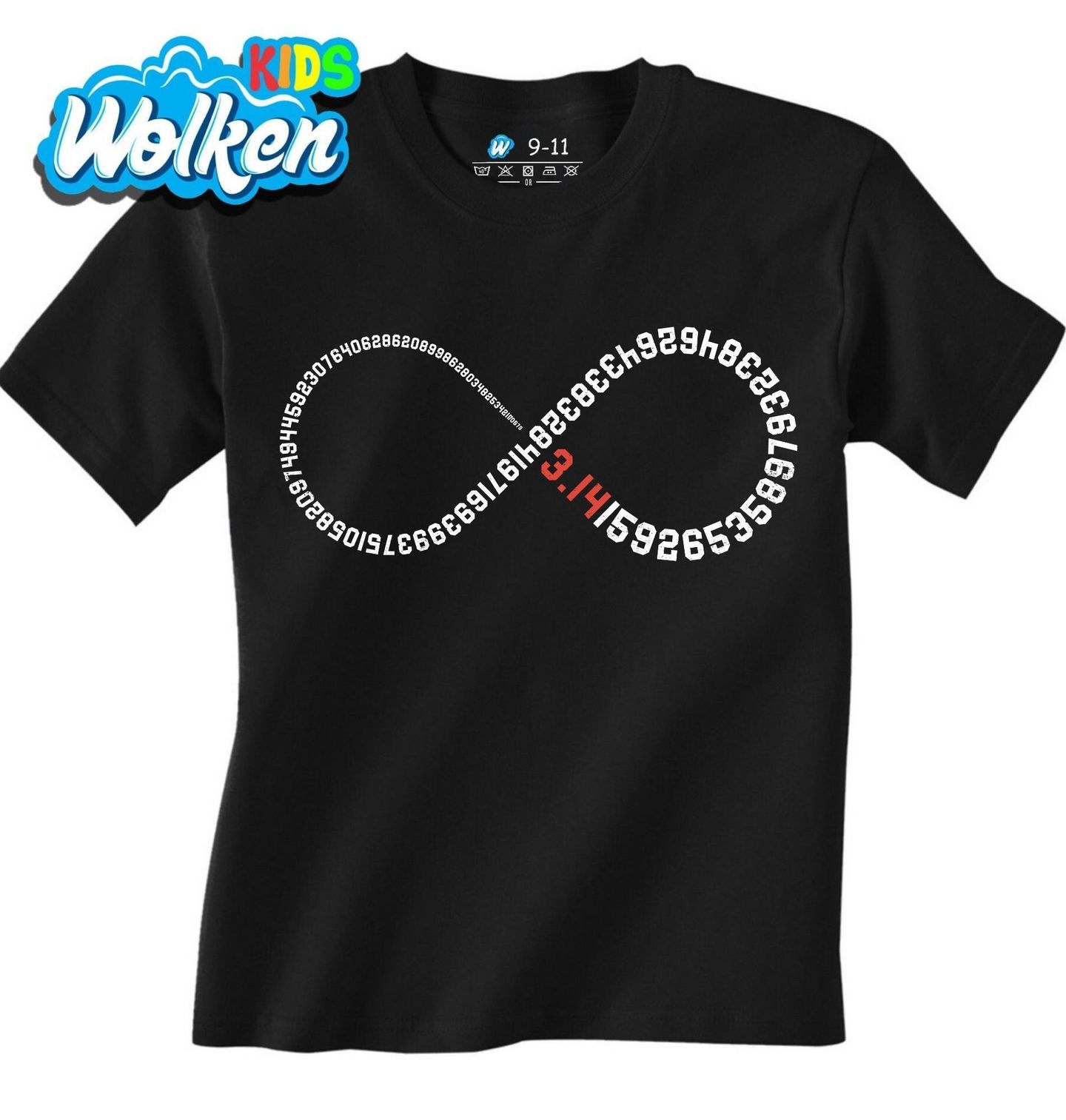 Dětské tričko Nekonečný Symbol Pí (π) 3,14.jpg