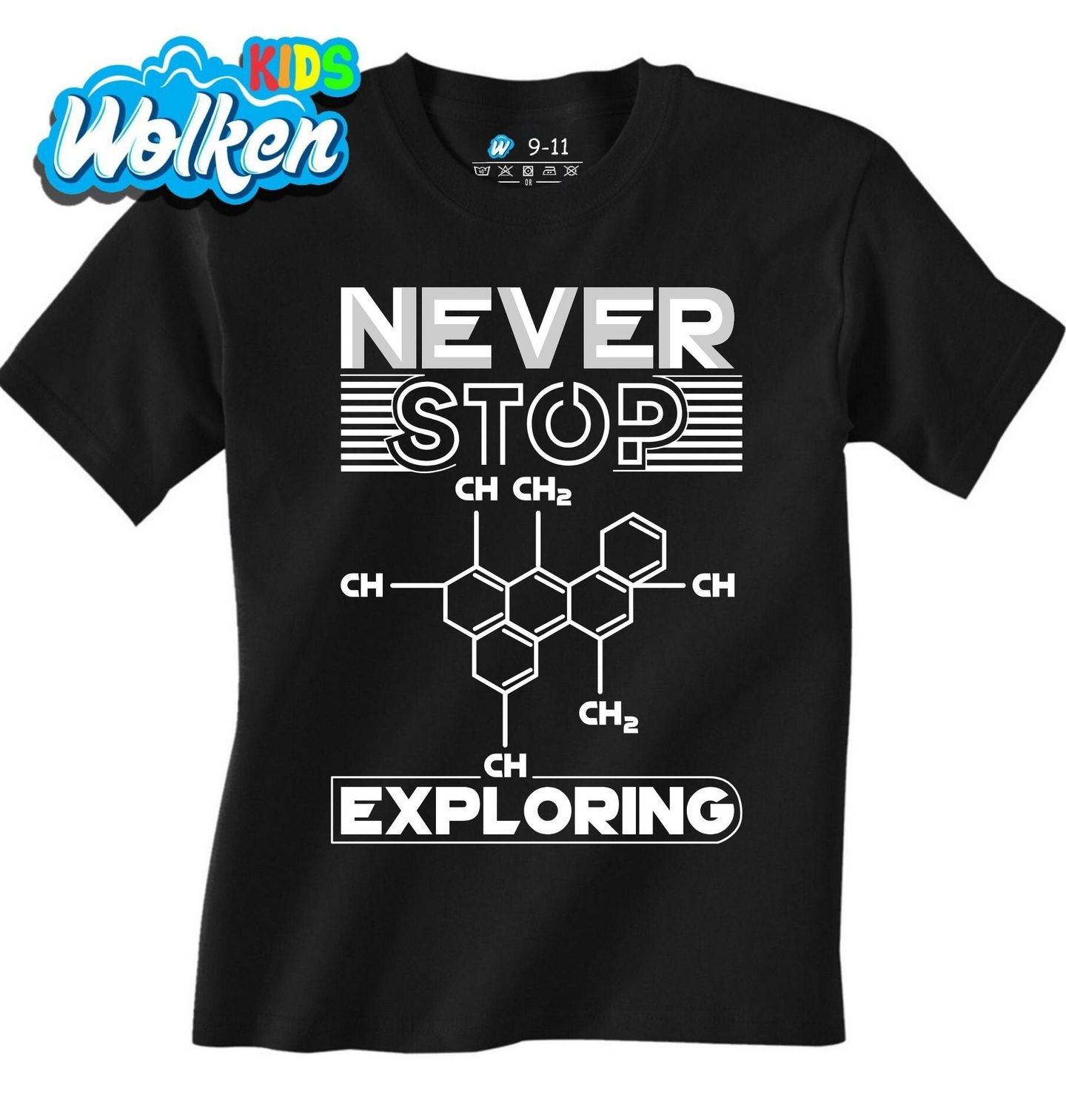 Dětské tričko Nikdy nepřestávej objevovat Never Stop Exploring.jpg