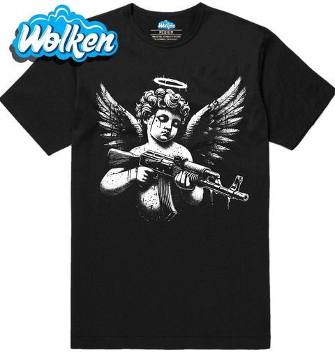 Obrázek produktu Pánské tričko Cupid Anděl Zamilovaná pomsta AK-47