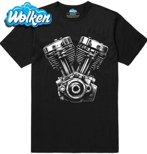 Obrázek produktu Pánské tričko Dvouválcový Motor Harley-Davidson Shovelhead V-Twin Engine