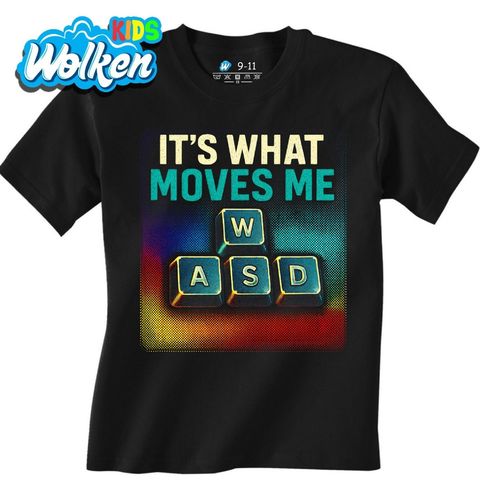 Obrázek produktu Dětské tričko Klávesy WASD It’s What Moves Me