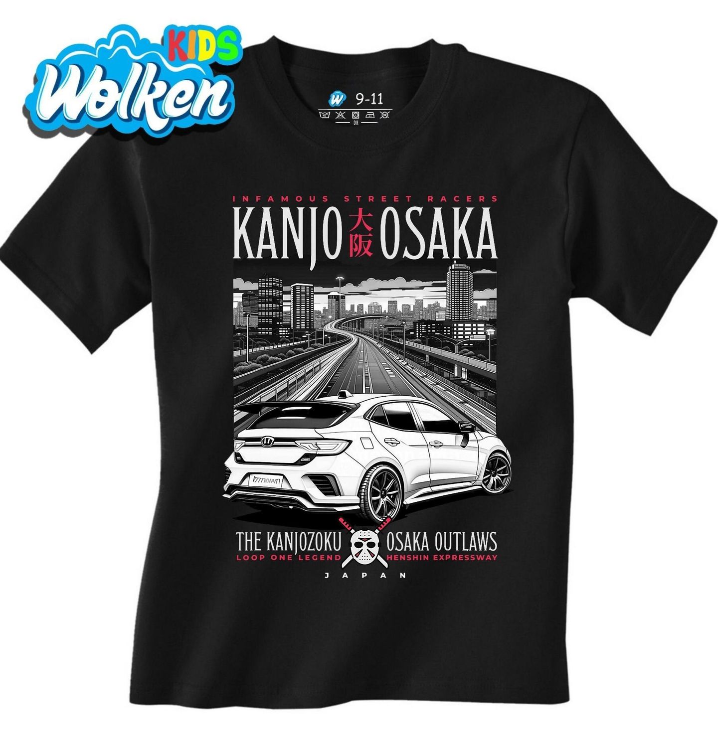 Dětské tričko Pouliční Závodníci Kanjozoku Osaka.jpg