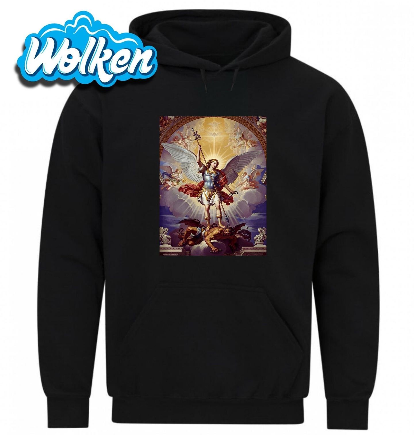 Mikina Archanděl Michael Vyhrává nad Satanem.jpg