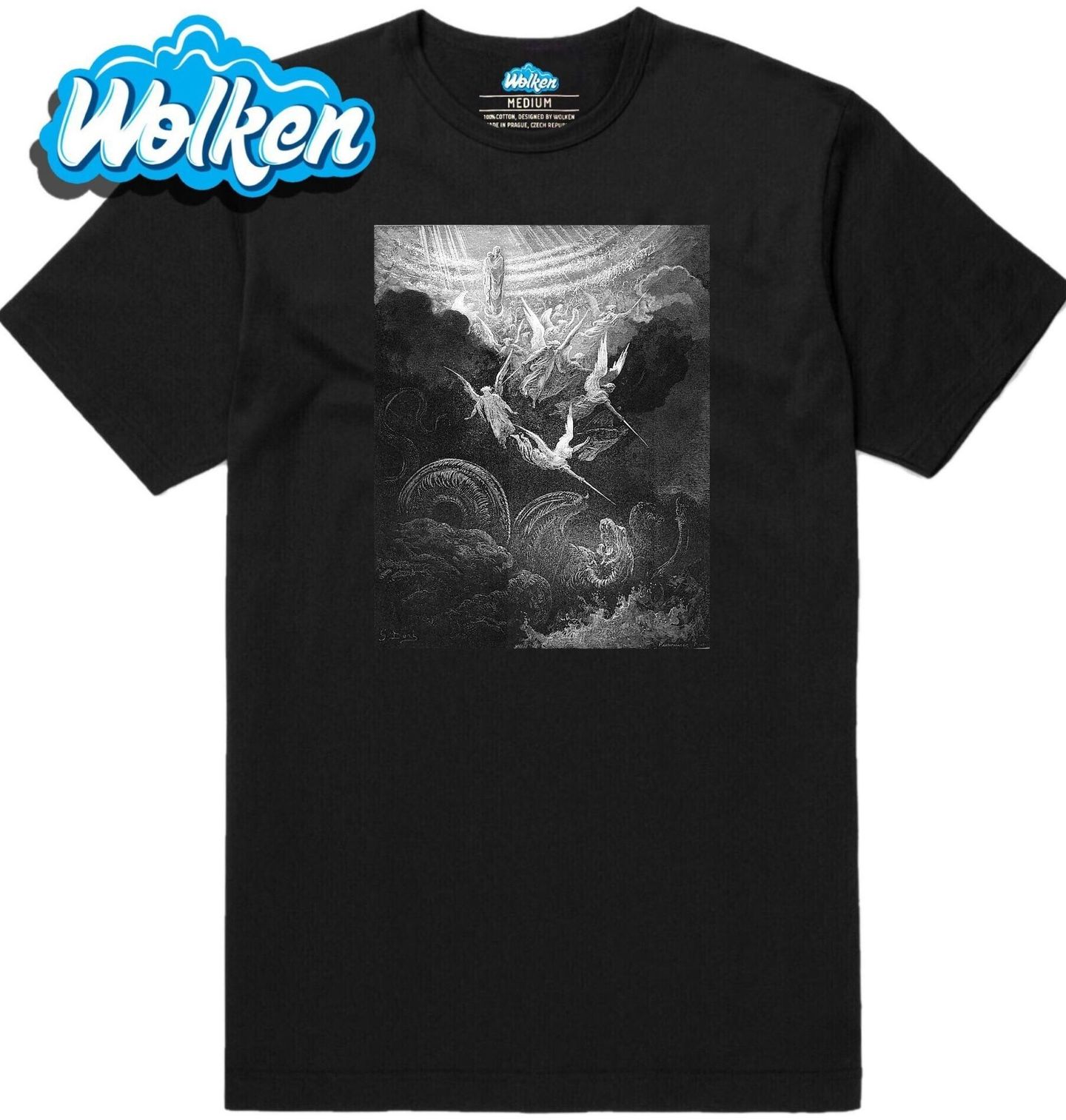 Pánské tričko Archanděl Michael Bojuje s Drakem The Crowned Virgin.jpg