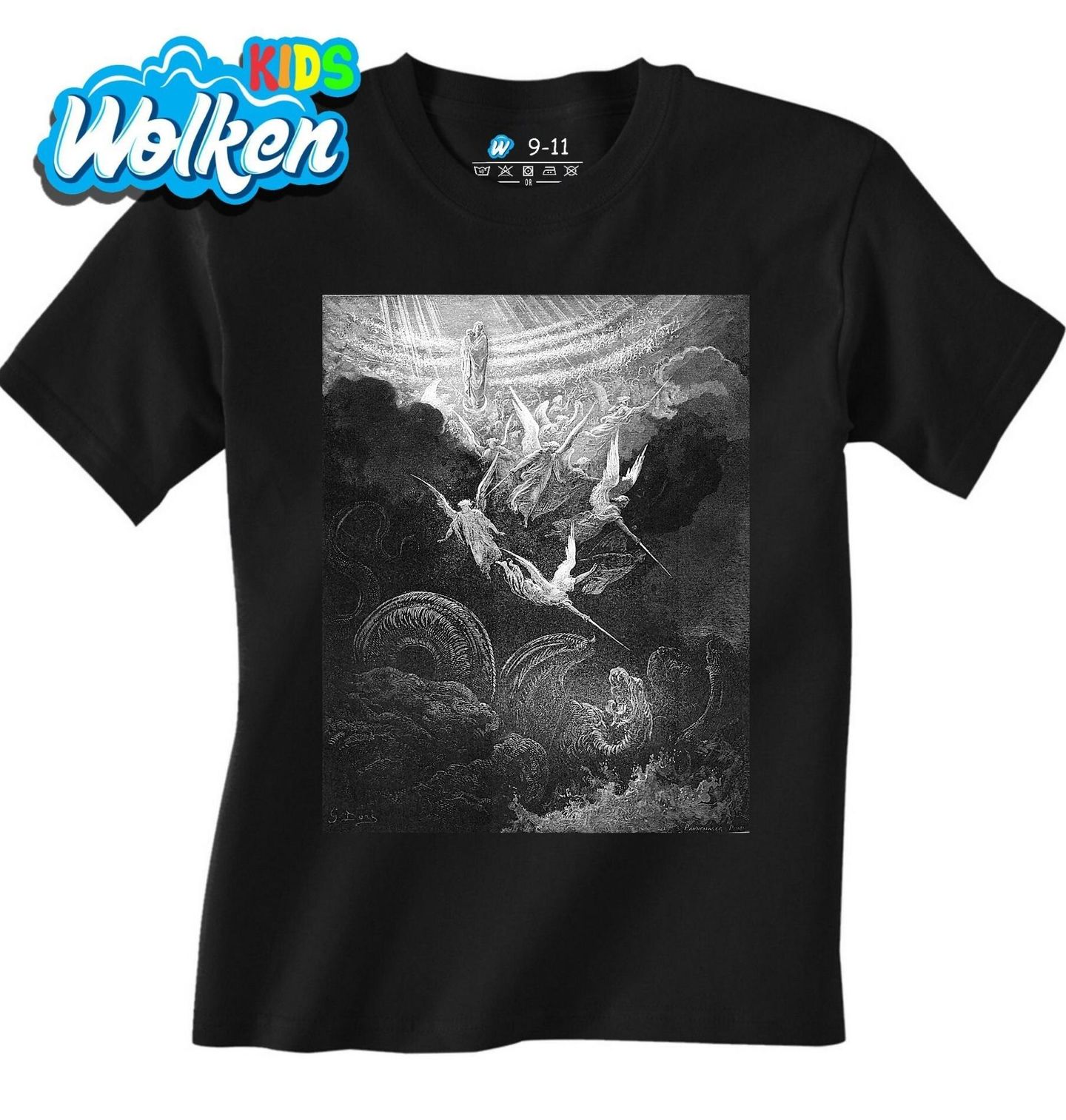 Dětské tričko Archanděl Michael Bojuje s Drakem The Crowned Virgin.jpg