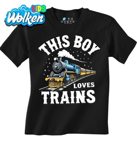 Obrázek produktu Dětské tričko Tento kluk miluje vlaky This Boy Loves Trains