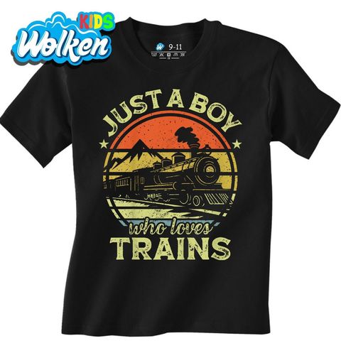 Obrázek produktu Dětské tričko Prostě kluk, který miluje vlaky This Boy Loves Trains