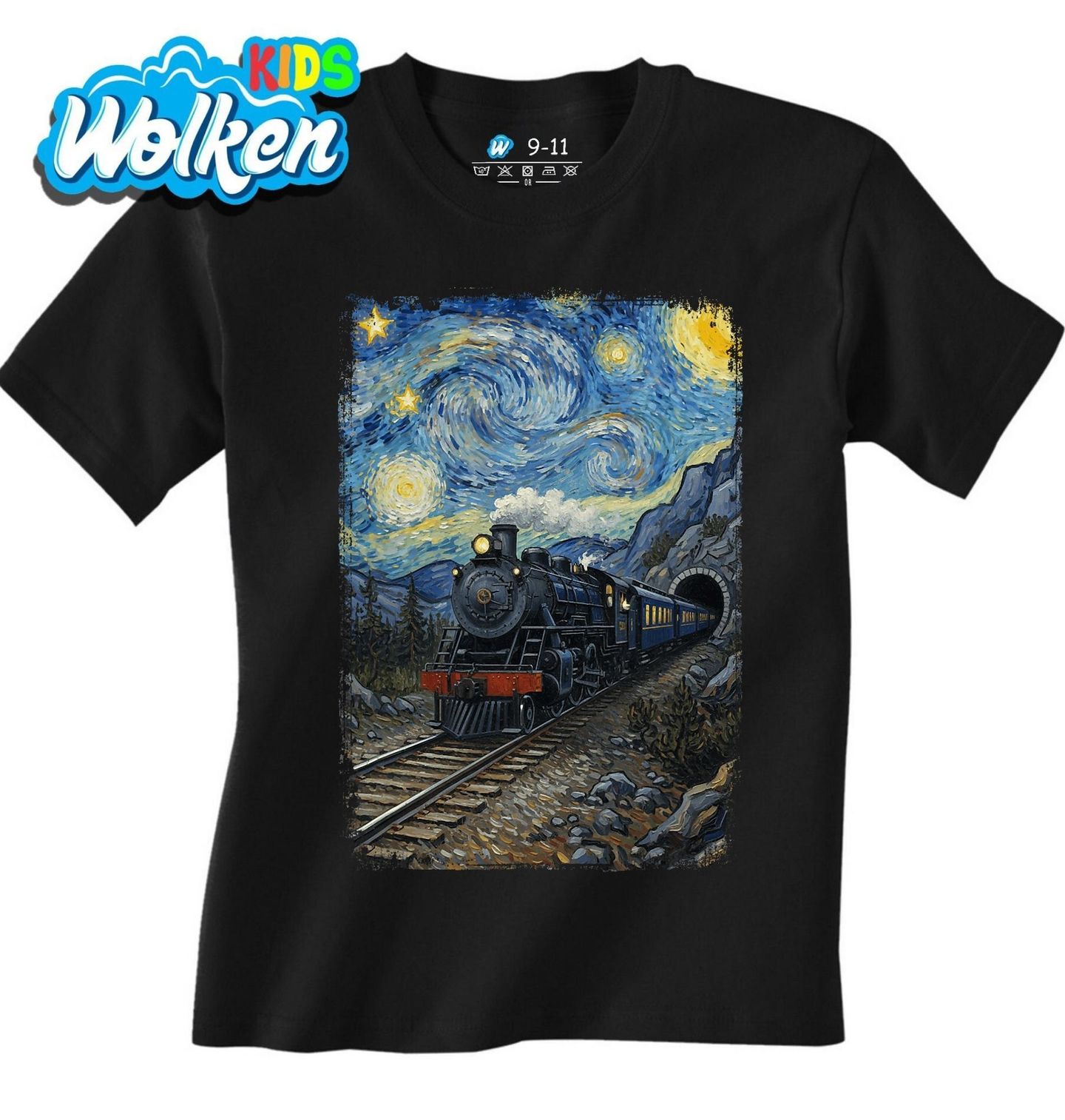 Dětské tričko Lokomotiva ve Hvězdné noci.jpg