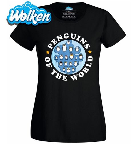 Obrázek produktu Dámské tričko Tučňáci z Celého Světa Penguins of the World