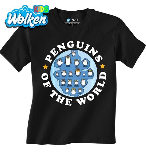 Obrázek produktu Dětské tričko Tučňáci z Celého Světa Penguins of the World
