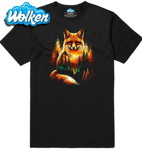 Obrázek produktu Pánské tričko Liška v Lese při Západu Slunce