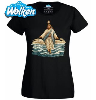 Dámské tričko Ježíš chodící po Vodě.jpg