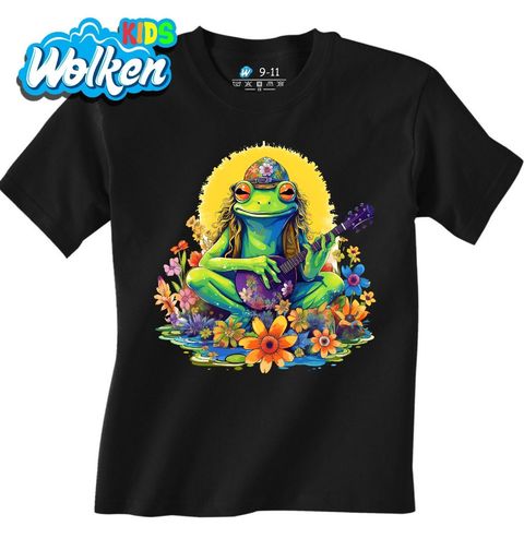 Obrázek produktu Dětské tričko Hippie Žába s Mandolínou